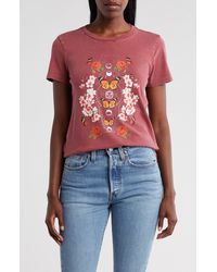 Lucky Brand - Butterfly Celestial Cotton Graphic Tee - Lyst