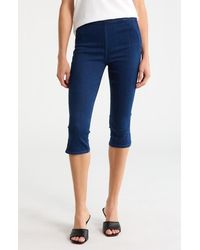 Mother - The Nothing Bunny Snip Pull-On Mid Rise Capri Jeans - Lyst