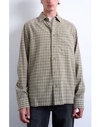 TOPMAN - Grid Check Relaxed Button-Up Shirt - Lyst