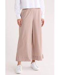 90 Degrees - Dana High Waist Crop Wide Leg Pants - Lyst