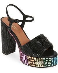 Kurt Geiger - Kensington Ankle Strap Platform Sandal - Lyst