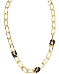 Panacea - Pavé Link Chain Necklace - Lyst