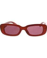 Roxy - 53Mm Slim Oval Sunglasses - Lyst
