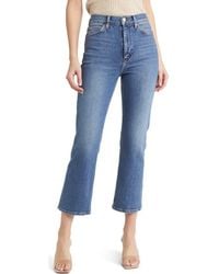 RE/DONE - '70S High Waist Ankle Bootcut Jeans - Lyst