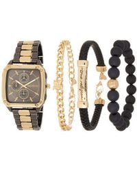 TRUE RELIGION - Square Two-Tone Bracelet Watch, 32.5Mm & Assorted Bracelets Set - Lyst