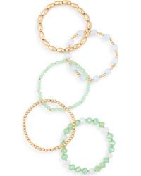 Nordstrom Rack - Assorted 5-Pack Stretch Bracelets - Lyst