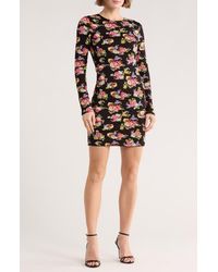 Alice + Olivia Alice + Olivia Delora Fitted Long Sleeve Maxi Dress in Green  | Lyst