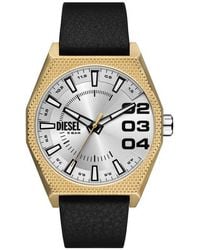 DIESEL - Scraper Leather Strap Watch, 43Mm - Lyst