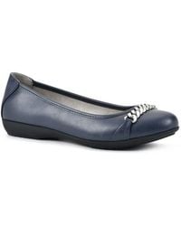 White Mountain - Charmed Almond Toe Ballet Flats - Lyst