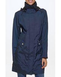 Cole Haan - Back Bow Packable Hooded Raincoat - Lyst