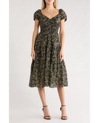 MELLODAY - Ditsy Print Midi Dress - Lyst