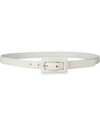 Linea Pelle - Pebbled Rectangular Buckle Belt - Lyst