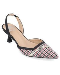 Journee Collection - Nellia Slingback Pointed-Toe Pump - Lyst