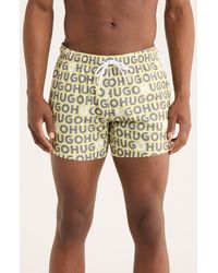 BOSS - Tortuga Abstract Logo Swim Trunks - Lyst