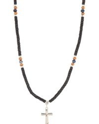AREA STARS - Bead Cross Necklace - Lyst