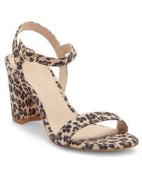 Stuart Weitzman - Dancer 75 Block Heel Sandal - Lyst