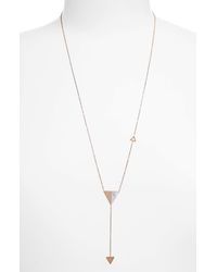 THE KNOTTY ONES - Triangle Pendant Drop Y-necklace - Lyst