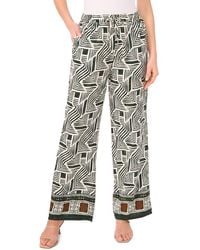 Halogen® - Print Tie Waist Wide Leg Pants - Lyst