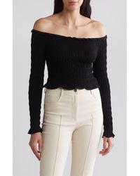 Vici Collection - Yes Please Off The Shoulder Top - Lyst