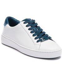 michael michael kors irving python embossed stripe leather sneaker