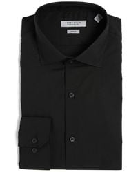 Perry Ellis Performance Tech Slim Fit Dress Shirt in Blue for Men | Lyst