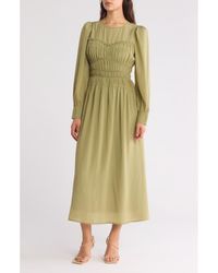 Mila + Mate - Long Sleeve Midi Dress - Lyst