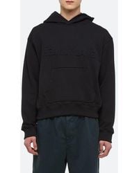 Helmut Lang - Embossed Studio Logo Hoodie - Lyst