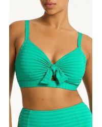 Sea Level - Capri Tie Front Dd- & E-Cup Bikini Top - Lyst
