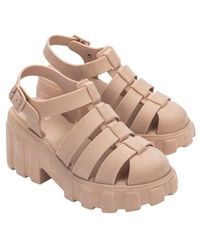 Melissa - Megan Velvet Platform Fisherman Sandal - Lyst