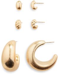 Tasha - Pack Of 3 Matte Earrings - Lyst