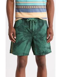 Gotcha - Cortez Print Drawstring Shorts - Lyst