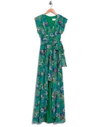 eliza j embroidered maxi dress Eliza J Embroidered Maxi Dress in Blue