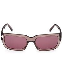 Tom Ford - Ezra 54Mm Rectangular Sunglasses - Lyst