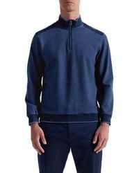 Bugatchi - Mélange Quarter Zip Top - Lyst