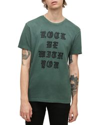 John Varvatos - Raw Edge Rock Be With You Appliqué T-shirt - Lyst