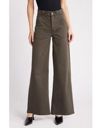 FRAME - Modern Patch Pocket Wide Leg Pants - Lyst