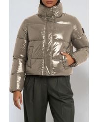 Noize - Coco Crop Water Resistant Puffer Jacket - Lyst