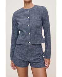DL1961 - Ceia Crop Cotton & Wool Jacket - Lyst