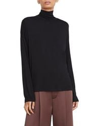 Vince - Turtleneck Long Sleeve Knit Top - Lyst