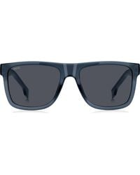 BOSS - 55Mm Rectangular Sunglasses - Lyst