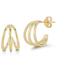 Glaze Jewelry - 14k Gold Vermeil Hoop Earrings - Lyst