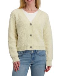 Lucky Brand - Raglan Sleeve Bouclé Cardigan - Lyst