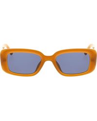 Roxy - 51Mm Slim Rectangle Sunglasses - Lyst