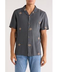INDUSTRY REPUBLIC CLOTHING - Embroidered Camp Shirt - Lyst
