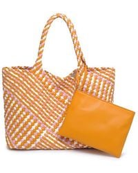 Moda Luxe - Woven Unlined Tote Bag And Pouch - Lyst