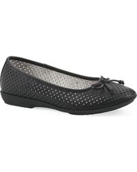 White Mountain - Carris Perforated Ballet Flat - Lyst