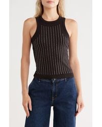 Vigoss - Bling Stretch Cotton Ribbed Tank - Lyst