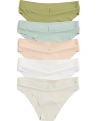 Danskin - Assorted 5-Pack Ribbed Microfiber Laser Bikinis - Lyst