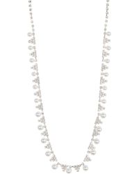 Tasha - Crystal & Imitation Pearl Necklace - Lyst