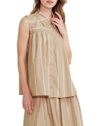 FREEMARKET - Stripe Button-Up Shirt - Lyst